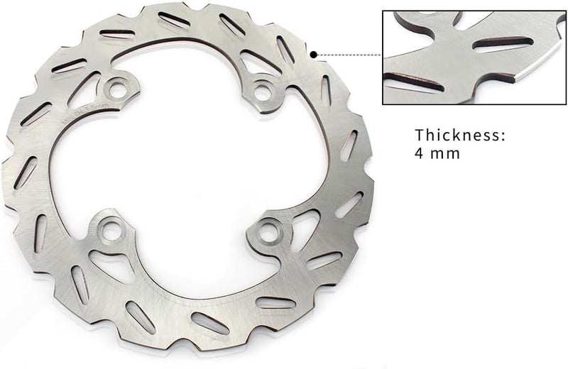 SFriding ATV Brake Rotor Rear Disc 'Counterbore Hole' for Kawasaki KFX400 (KSF400) 2003-2006, for Suzuki LT-Z400 QuadSport Z 2003-2013, for Honda TRX400EX Sportrax 1999-2008 /TRX400X 2009-2014 - Image 5